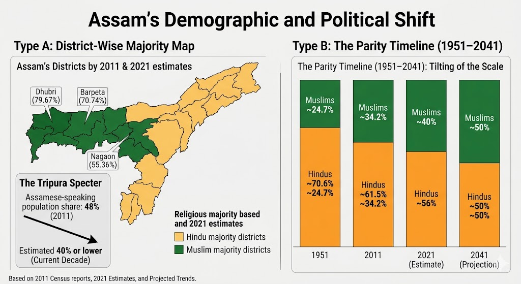 2041 – The Year When Assam’s Demoraphy is predicted to change